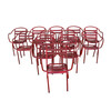Set of (12) French Iron Arm Chairs 23547
