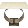 Lucca Limited Edition Table in Parchment and Mixed Metals 23017