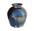 Large Black Glazed Ceramic Vessel From Central Asia 65688