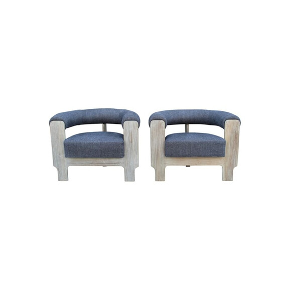 Pair of  Mid Century Spanish Arm Chairs 27525