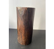 Japanese Meiji Inlaid Wood Vase with Copper Lined 60047