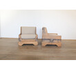 Rare 1960's Pair of Oak Arm Chairs 60724