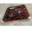 French Faux Tortoise Lucite Tray 73120