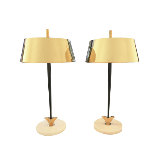 Pair of Italian Brass Table Lamps 23706