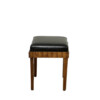 French Deco Burlwood and Leather Stool 65856