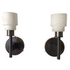 Lucca Studio Pair of Georgie Alabaster and Bronze Sconces 74730