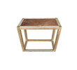 Limited Edition Oak and Leather Top Side Table 54775
