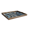 Limited Edition Oak And Vintage Marbleized Paper Tray 24363
