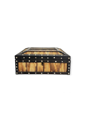 Highly Decorative Large Porcupine Quill Box 58339