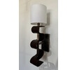 Pair of Lucca Studio Currier Sconces in Bronze and Leather 74876