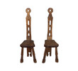 Pair of Primitive Chairs 25601