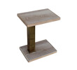 Lucca Studio Hailey Oak and Brass Side Table 25659