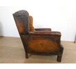 French 1940's Leather Arm Chair 66665