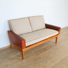 Mid Century Danish Leather Sofa 58355