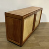 Exceptional French 1940's Cabinet with Parchment Doors 74081