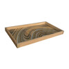 Limited Edition Oak Tray With Vintage Marbleized Paper 34065