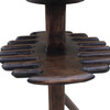 Lucca Studio Walnut Side Table with Base Detail 24550