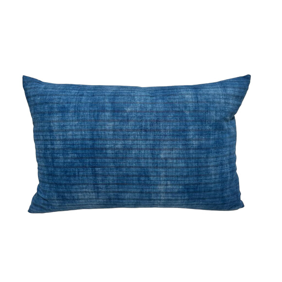 Antique Central Asia Indigo Textile Pillow 50411