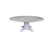 Large Belgian Round Oak Dining Table 57094