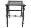 French Black Lacquer and Rattan Benches 17713