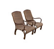 Pair French Rattan Arm Chairs 31870