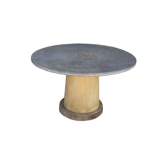 Limited Edition Steel and Oak Table 23617