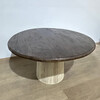 Limited Edition Round Walnut Top Dining Table 73605