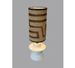 Lucca Limited Edition Plaster and Vintage Kuba Cloth Shade Lamp 28713