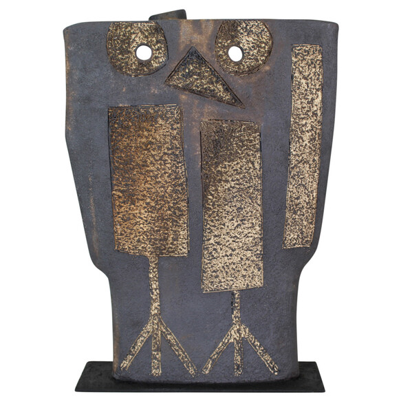 Large Scale Ceramic Dominique Pouchain Owl Sculpture 20671