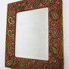 19th Century Embroidered Mirror 29023