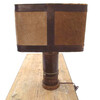 French Square Cow Hide Lamp 24036
