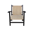 Pair French Woven Rush Arm Chairs 22510