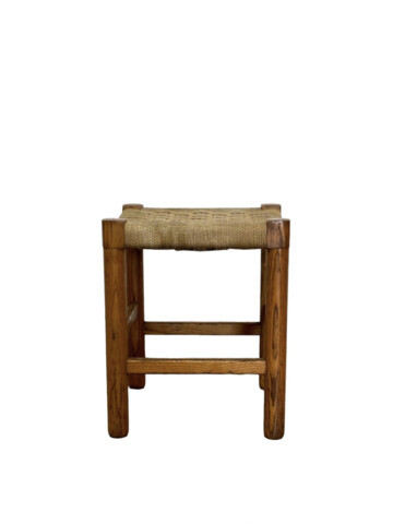 1960's French Rope and Oak Stool 78192