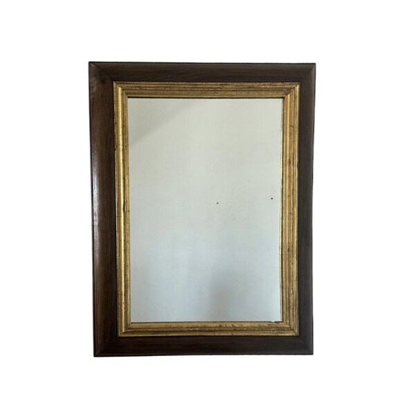 Limited Edition Walnut and 18th Century Gilt Wood Mirror 73242