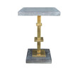Limited Edition Cerused Oak and Bronze Side Table 26195