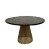 Limited Edition Walnut Top Round Dining Table 74426