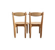 Set of (6) Guillerme & Chambron Oak Dining Chairs 30124