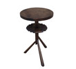 Lucca Studio Walnut Side Table with Base Detail 22333