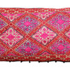 Rare 19th Century Silk Embroidery Textile Pillow 20465