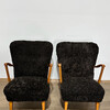 Pair of Swedish 1930's Shearling Armchairs 72860