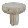 Limited Edition Massive 18th Century Stone Top and Oak Side Table 73965