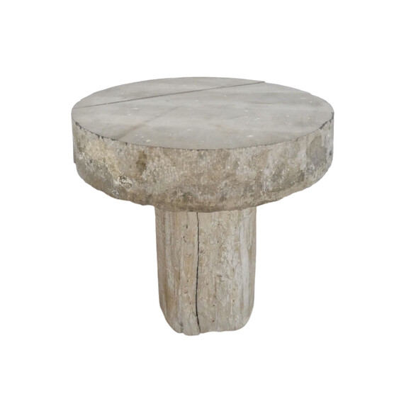 Limited Edition Massive 18th Century Stone Top and Oak Side Table 73965