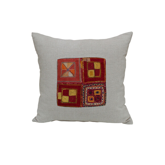 19th Century Turkish Embroidery Element Pillow 24110