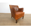 19th Century Danish Leather Arm Chair 65263
