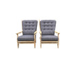 Guillerme & Chambron Oak Arm Chairs 29082