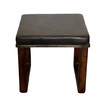 Lucca Studio Vaughn (stool) of black leather top and base 74807