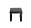 Lucca Studio Vaughn (stool) of black leather top and base 74807