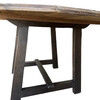 Limted Edition Oval 18th Century Walnut Top on Ebonized  Walnut Base 73655