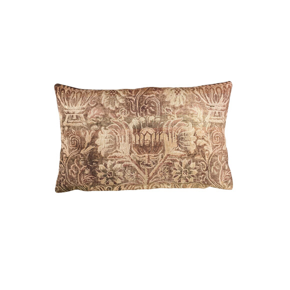 Vintage French Textile Pillow 31835
