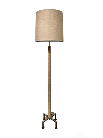 Limited Edition Rope and Bronze Floor Lamp 67875